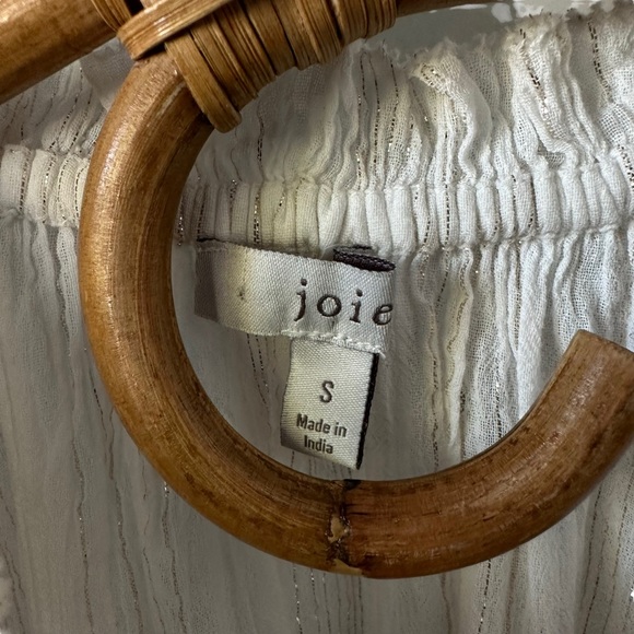 Joie | The Elza Blouse in Porcelain Size S - Picture 9 of 12